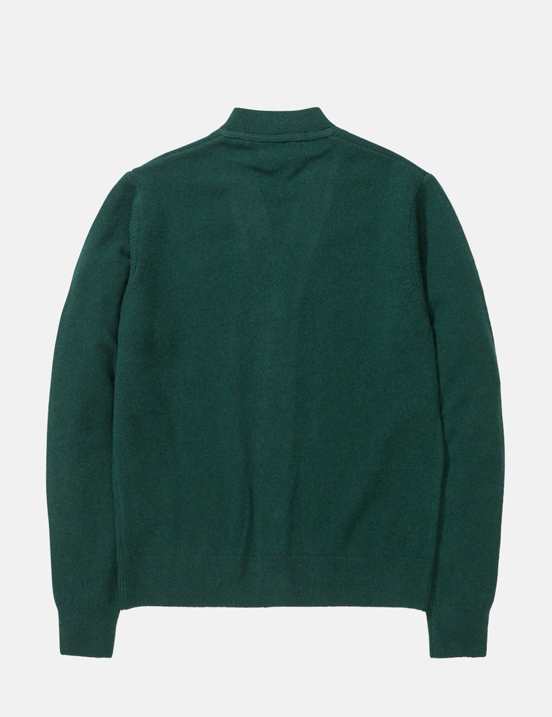 Norse Projects Adam Cardigan (Wool) - Quartz Green