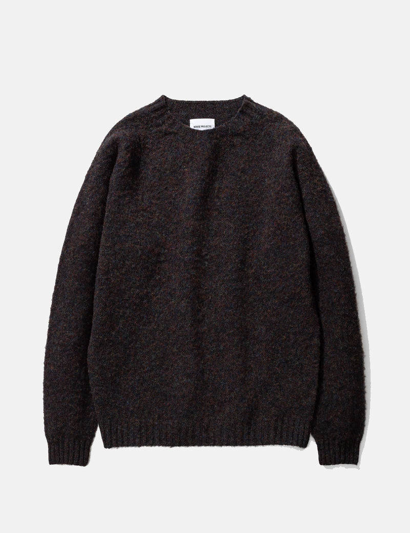 Norse Projects Birnir Brushed Sweatshirt (Wool)-블랙