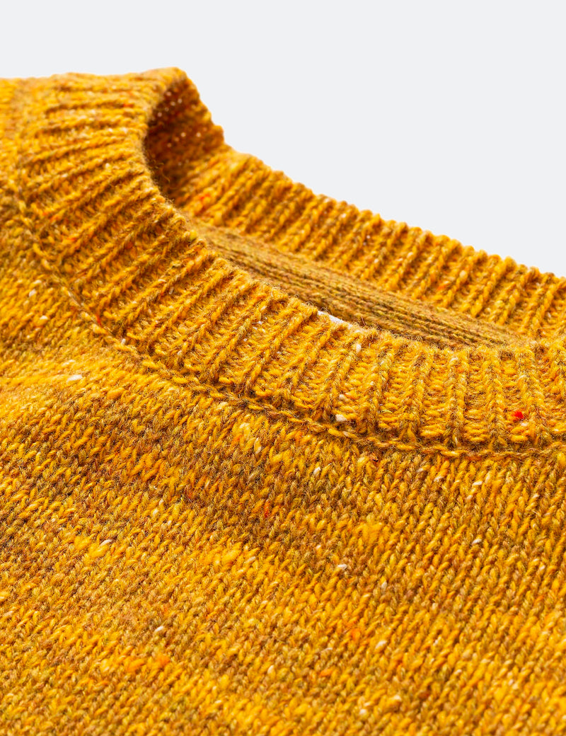 Norse Projects Viggo Crewneck Neps Knitted Sweater  - Montpellier Yellow
