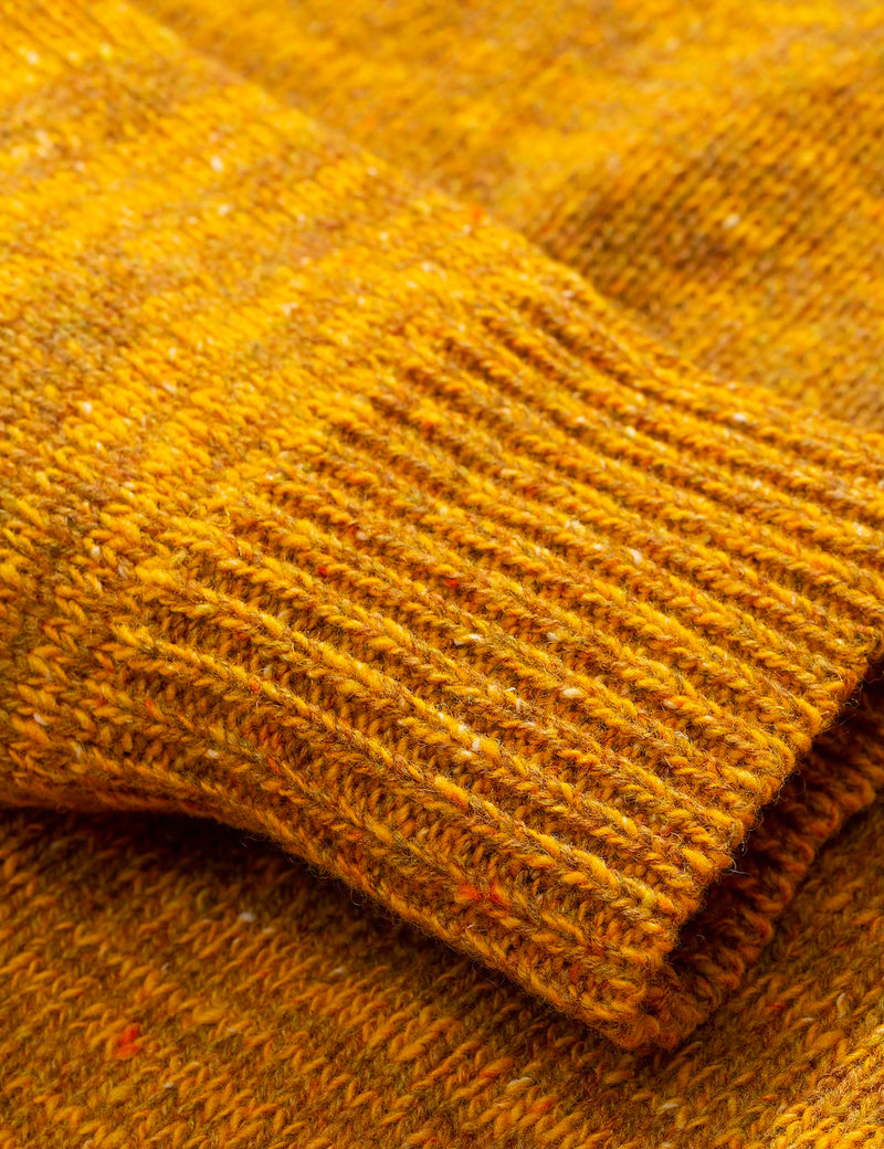 Norse Projects Viggo Crewneck Neps Knitted Sweater  - Montpellier Yellow