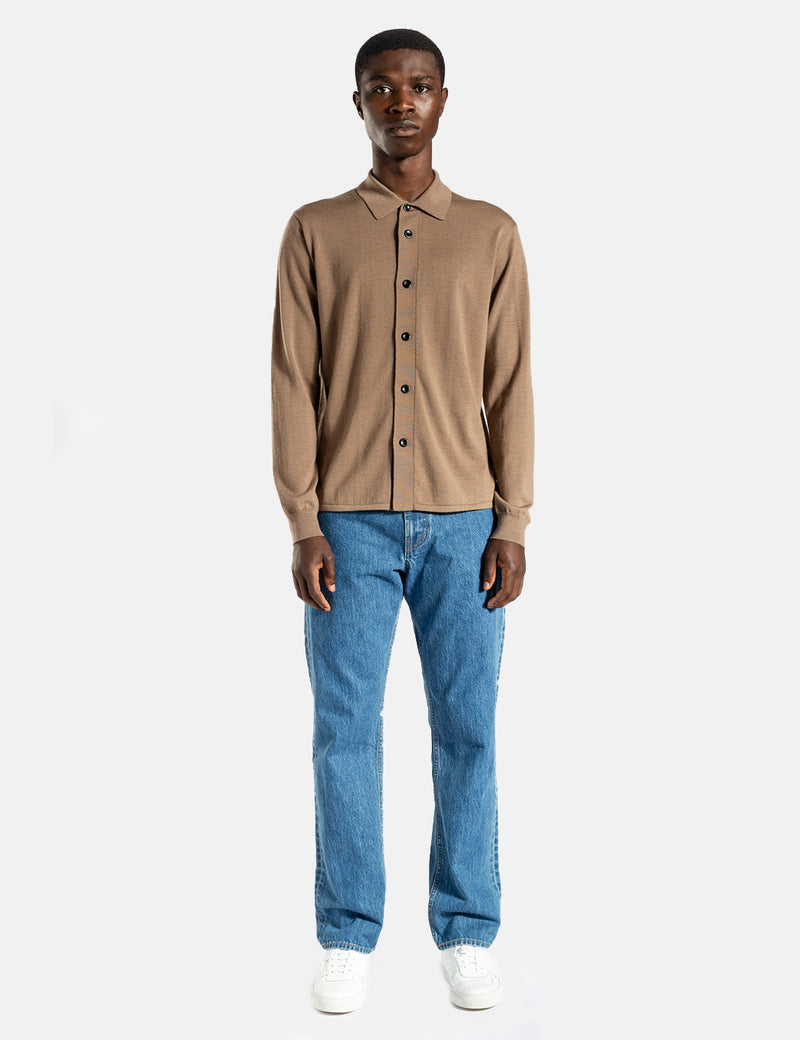 Norse Projects Martin TechMerinoプルオーバー-ユーティリティカーキ