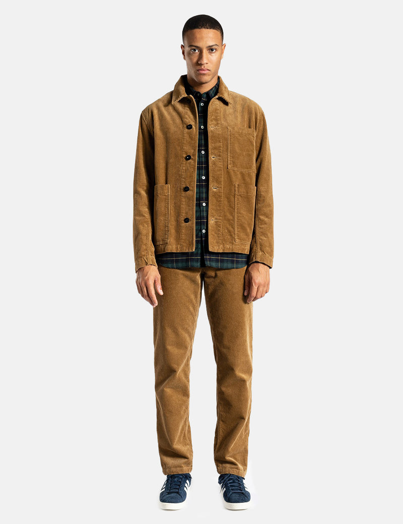 Norse Projects Tyge Chemise En Velours Côtelé - Kaki Utilitaire