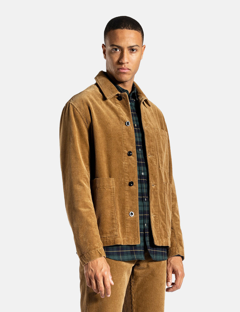 Norse Projects Tyge Chemise En Velours Côtelé - Kaki Utilitaire