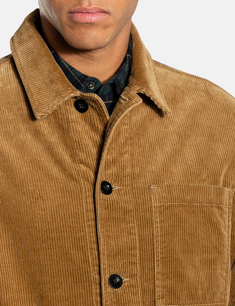 Norse Projects Tyge Chemise En Velours Côtelé - Kaki Utilitaire