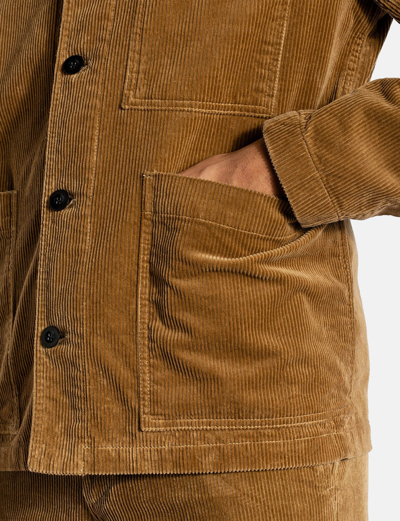 Norse Projects Tyge Chemise En Velours Côtelé - Kaki Utilitaire