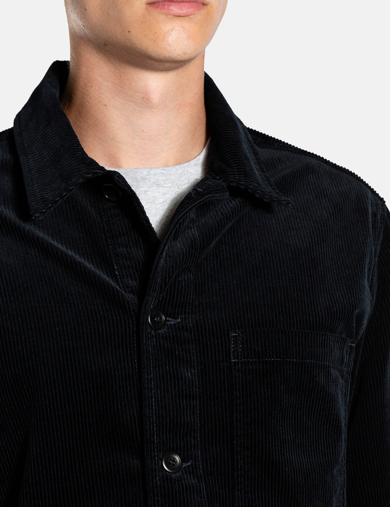 Norse Projects Tyge Corduroy Shirt - Dark Navy