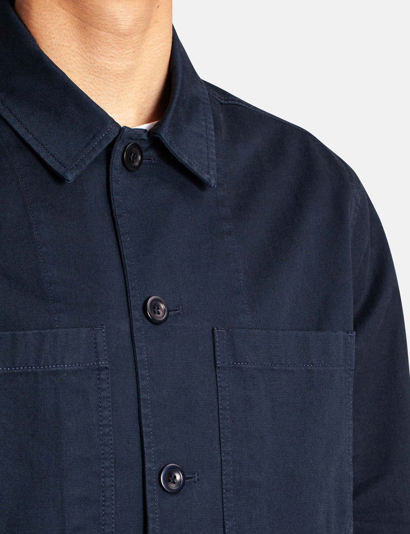 Norse Projects Tyge Overshirt (Broken Twill) - Dark Navy Blue