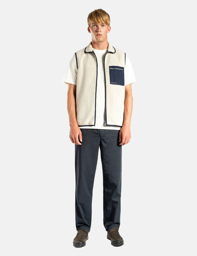 Norse Projects FrederikFleeceVest-オートミール