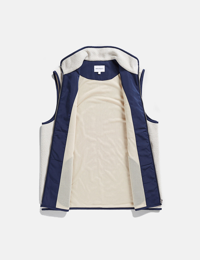Norse Projects FrederikFleeceVest-オートミール