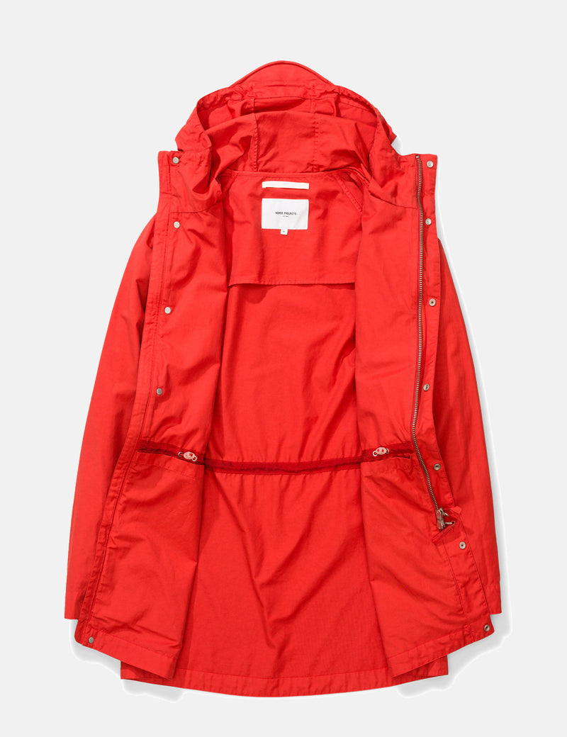 Norse Projects Lindisfarne GMD Jacket - Coral Red