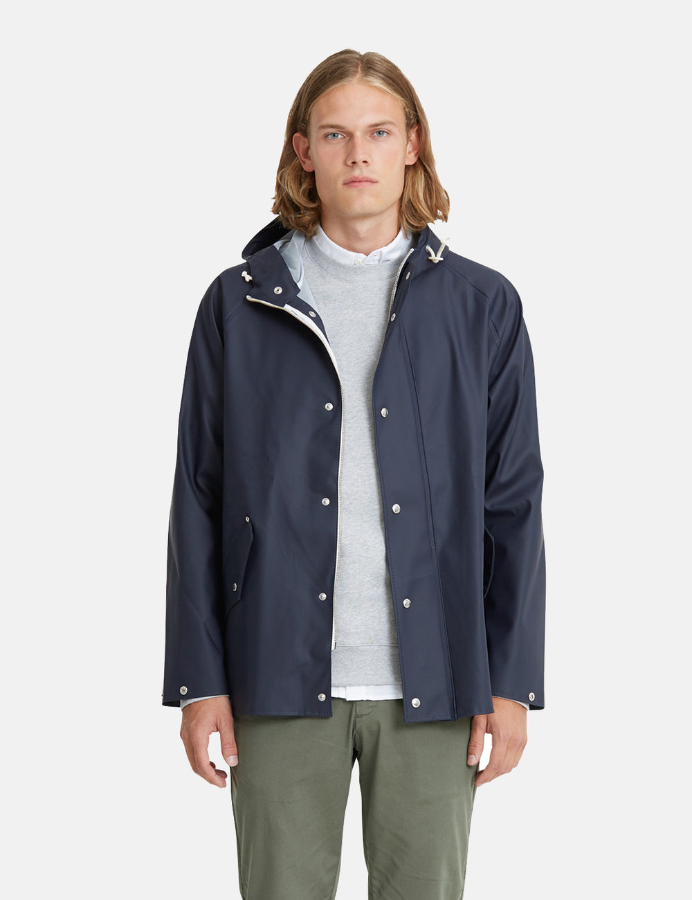 Norse Projects x Elka Anker Rain Jacket Dark Navy