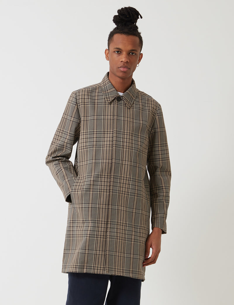 Norse Projects Thor Compact TwillMac-タン/ブラウンチェック