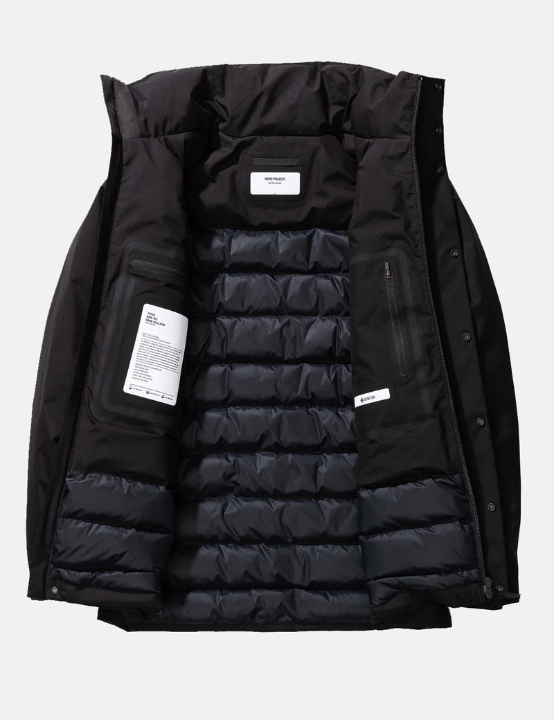 Norse Projects Ystad Down GORE-TEX Jacket - Black