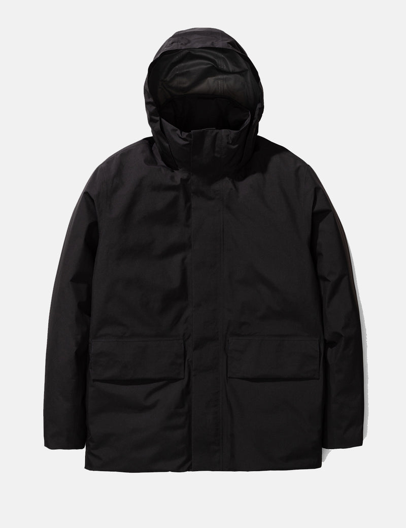Norse Projects Ystad Down GORE-TEX 재킷-블랙