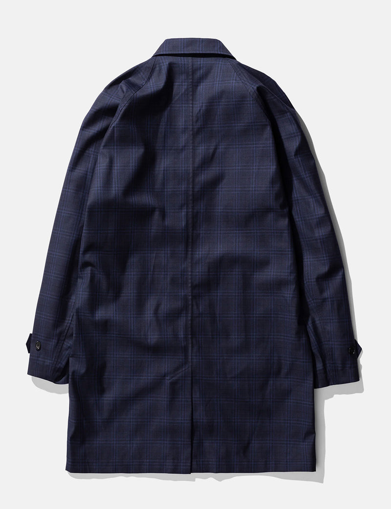 Norse Projects Svalbard 3 Layer Technical Wool Coat - Navy Blue
