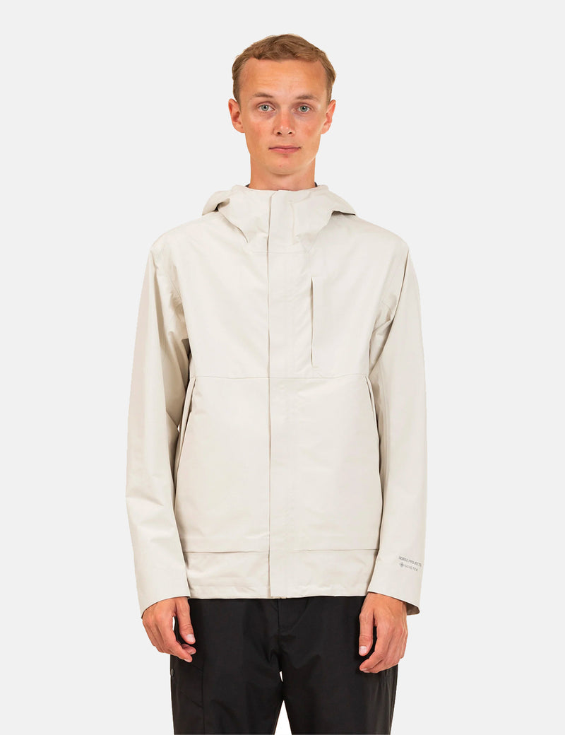 Norse Projects Fyn Shell Gore Tex 3.0 - Kit Weiß