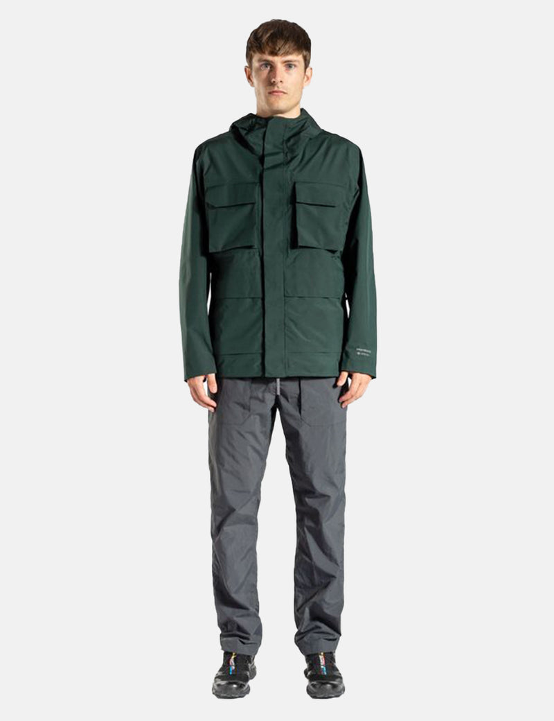 Norse Projects Nunk ShellGoreTexジャケット-深海グリーン