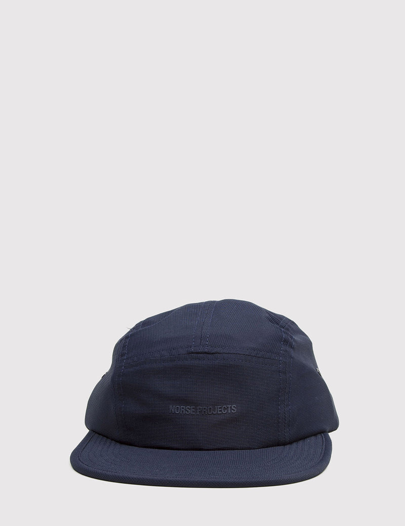 Norse Projects Foldable Light Ripstop 5-Panel Cap - Navy Blue