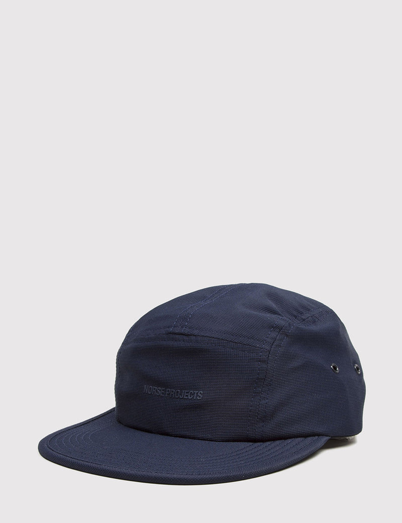 Norse Projects Foldable Light Ripstop 5-Panel Cap - Navy Blue