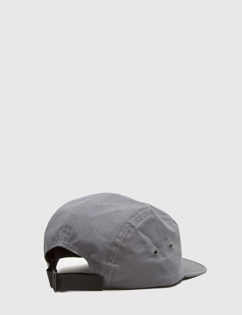 Norse Projects Classic Ripstop 5-Panel Cap - Charcoal