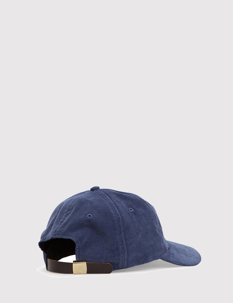 Casquette de sport en velours côtelé Norse Projects - Dark Navy