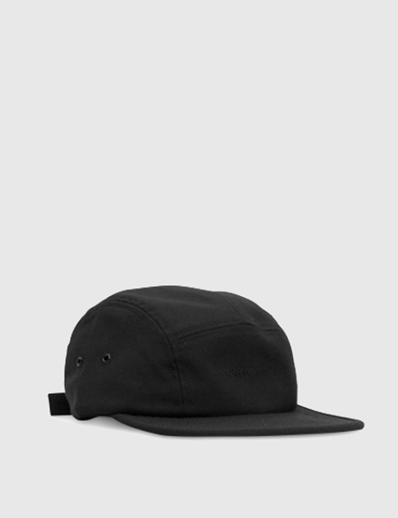 Norse Projects Foldable Wool 5-Panel Cap - Black
