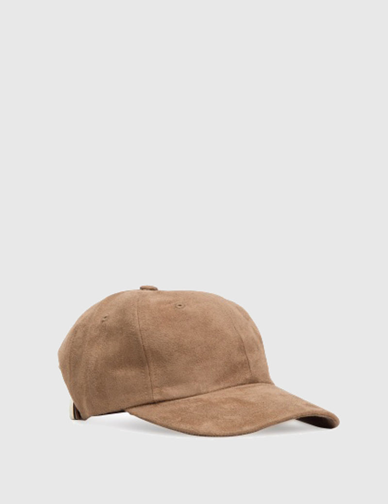 Norse Projects Faux Suede Sports Cap - Khaki
