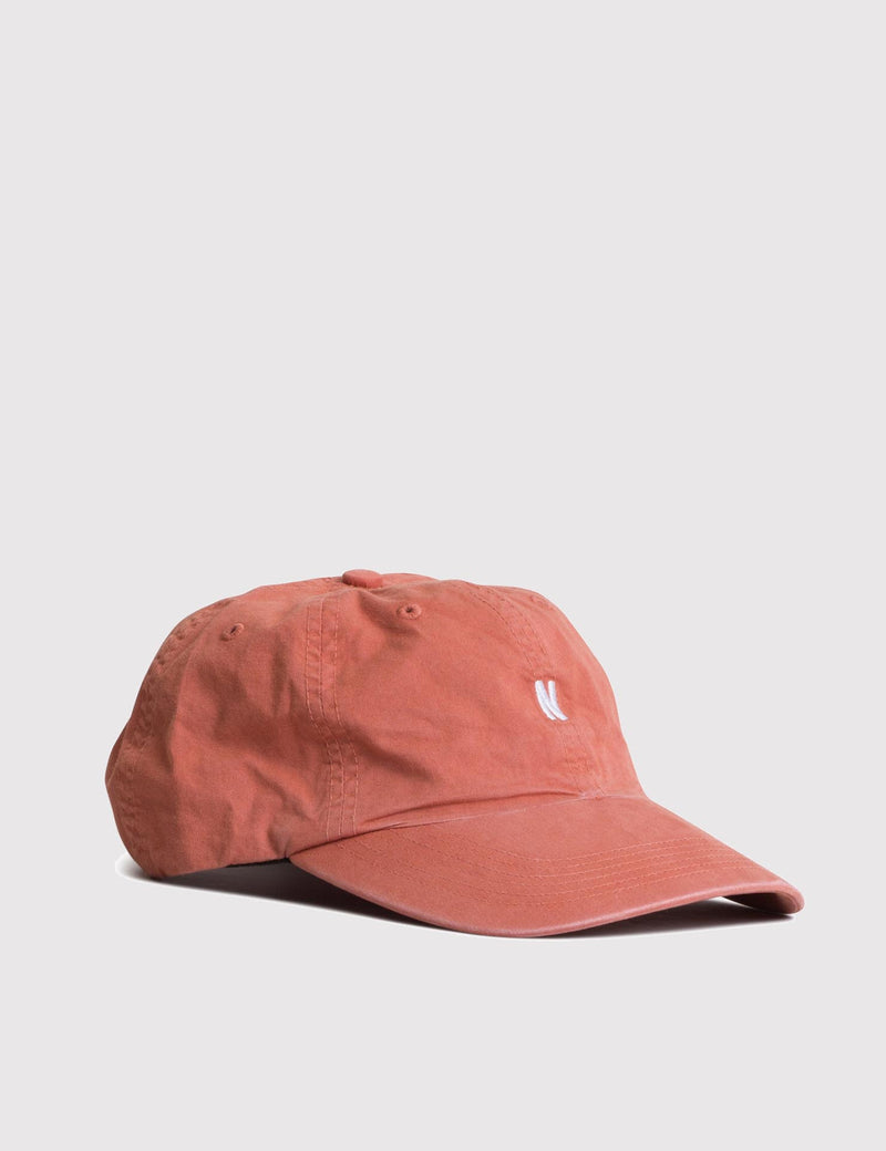 Norse Projects Twill Curved Peak Cap - Fusion Pink