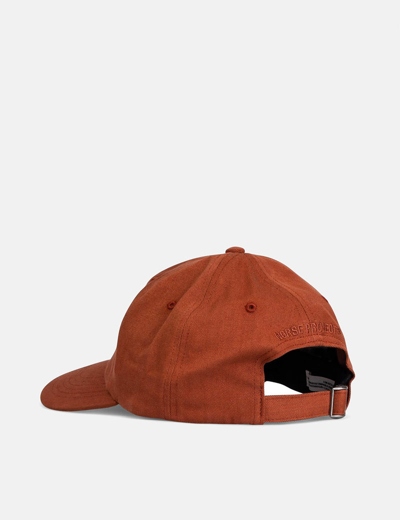 Norse Projects Twill 스포츠 캡-Madder Brown