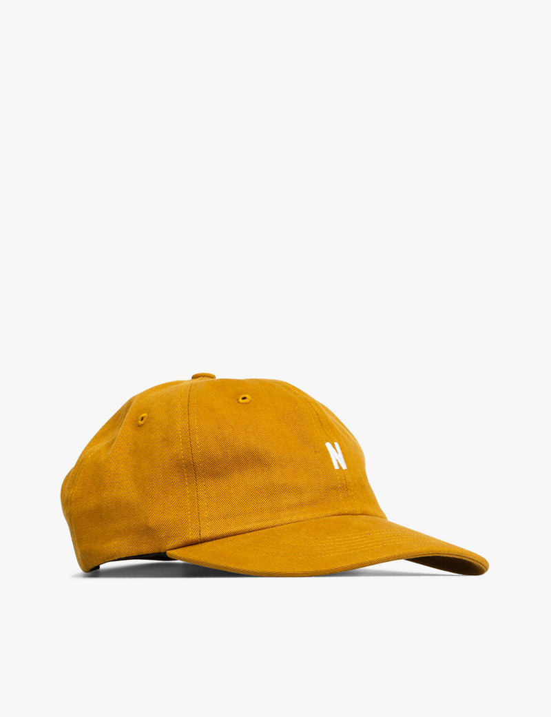 Norse Projects Twill SportsCap-オキシドイエロー