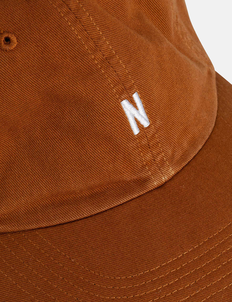Norse Projects Twill Sports Cap - Russet Brown