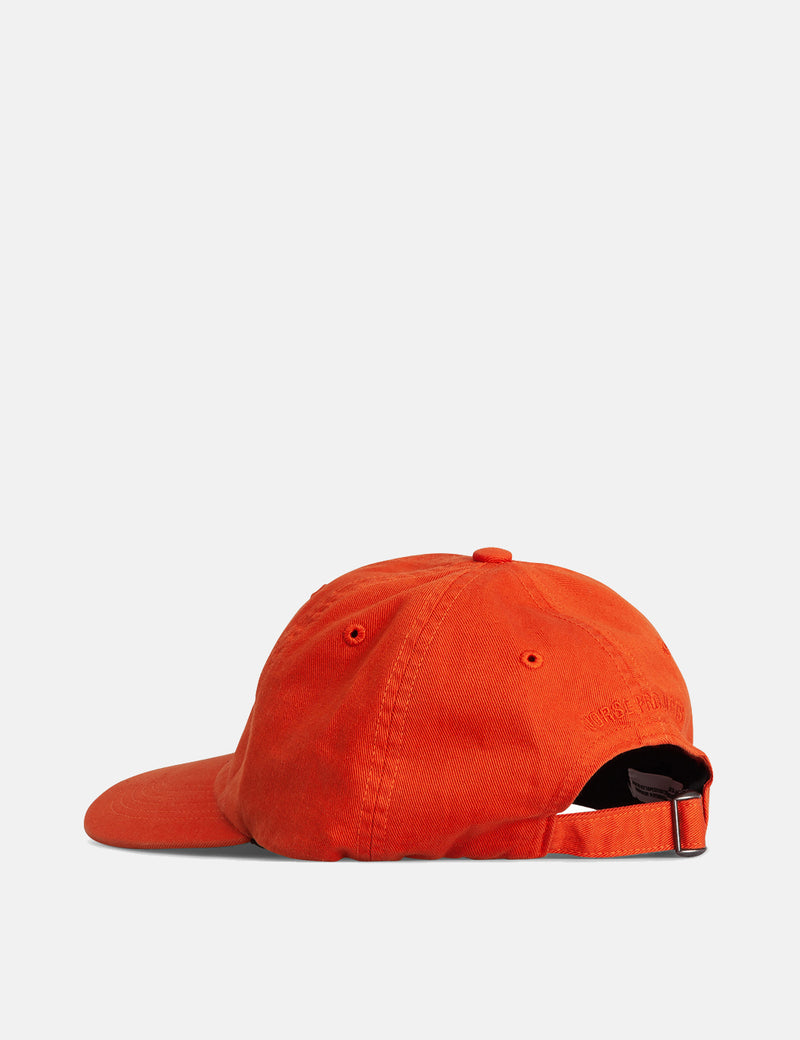 Norse Projects Twill Sports Cap - Pumpkin Orange