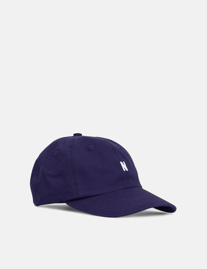 Norse Projects 트윌 스포츠 캡 - 나이트셰이드 퍼플