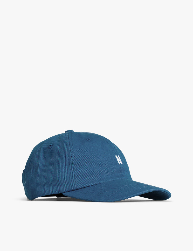 Norse Projects Twill 스포츠 캡-Deep Teal