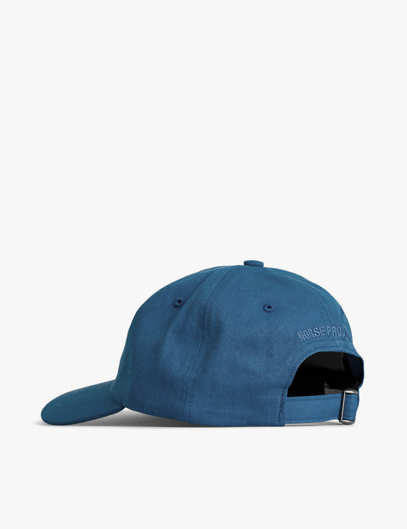 Norse Projects Twill 스포츠 캡-Deep Teal
