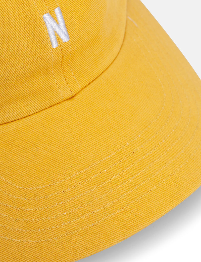 Norse Projects Twill SportsCap-サンウォッシュドイエロー