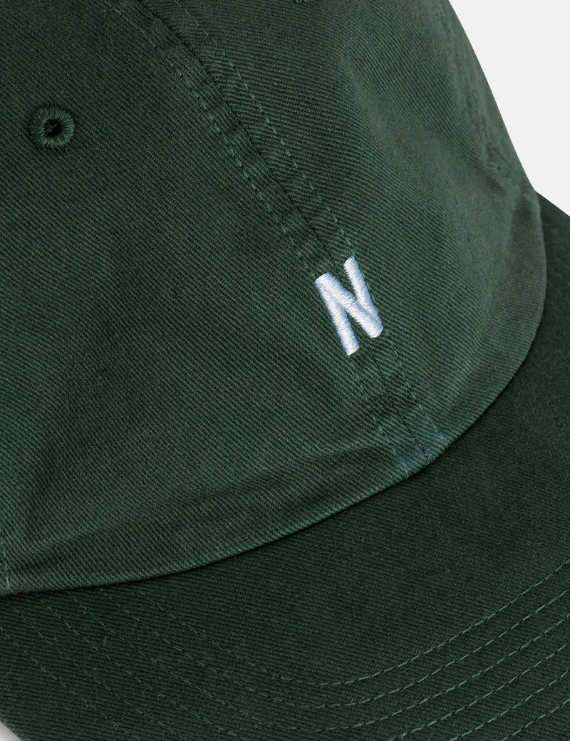 Norse Projects Twill Sports Cap - Bottle Green