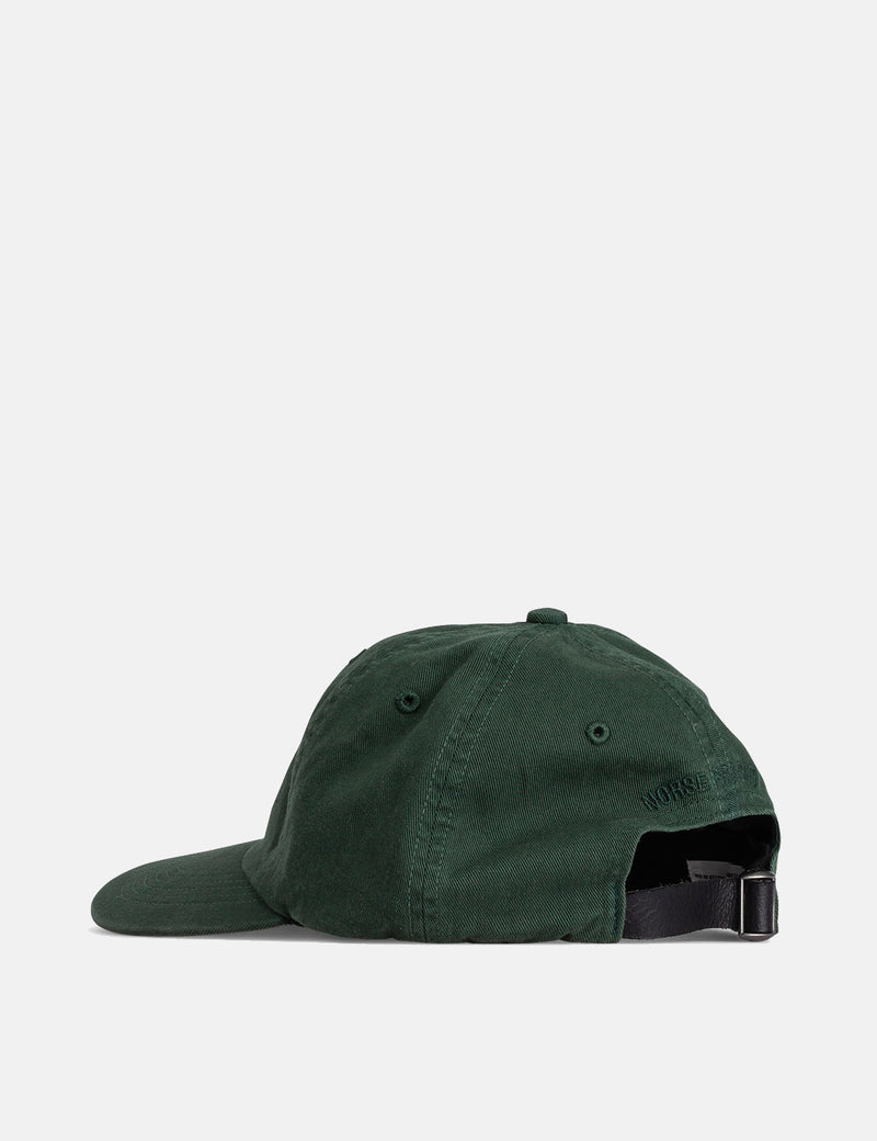 Norse Projects Twill SportsCap-ボトルグリーン