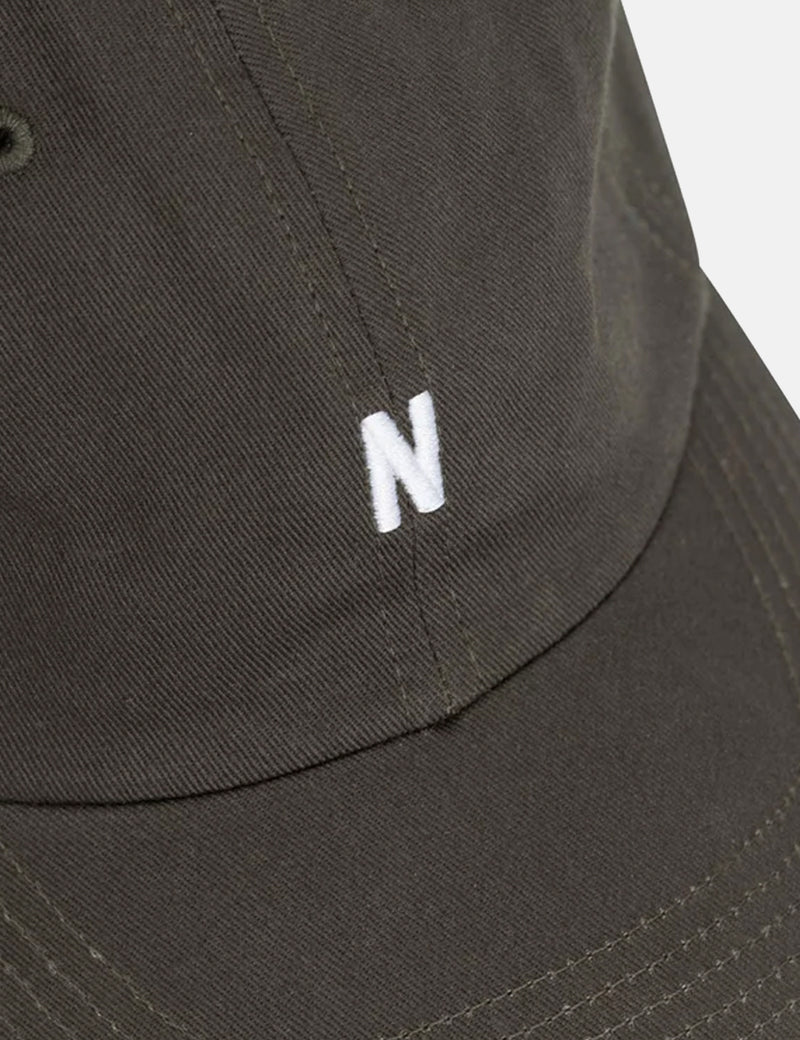 Norse Projects Twill Sports Cap - Sitka Green