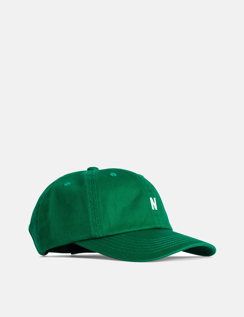 Norse Projects Twill Sports Cap-Sporting Green