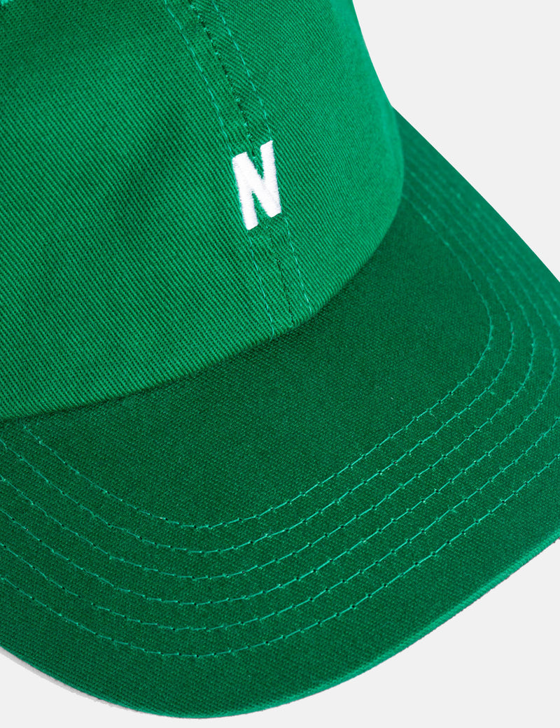Norse Projects Twill Sports Cap - Sporting Green