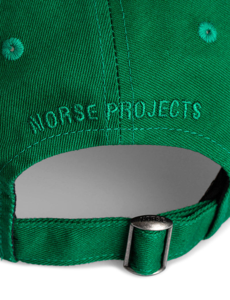Norse Projects Twill Sports Cap-Sporting Green