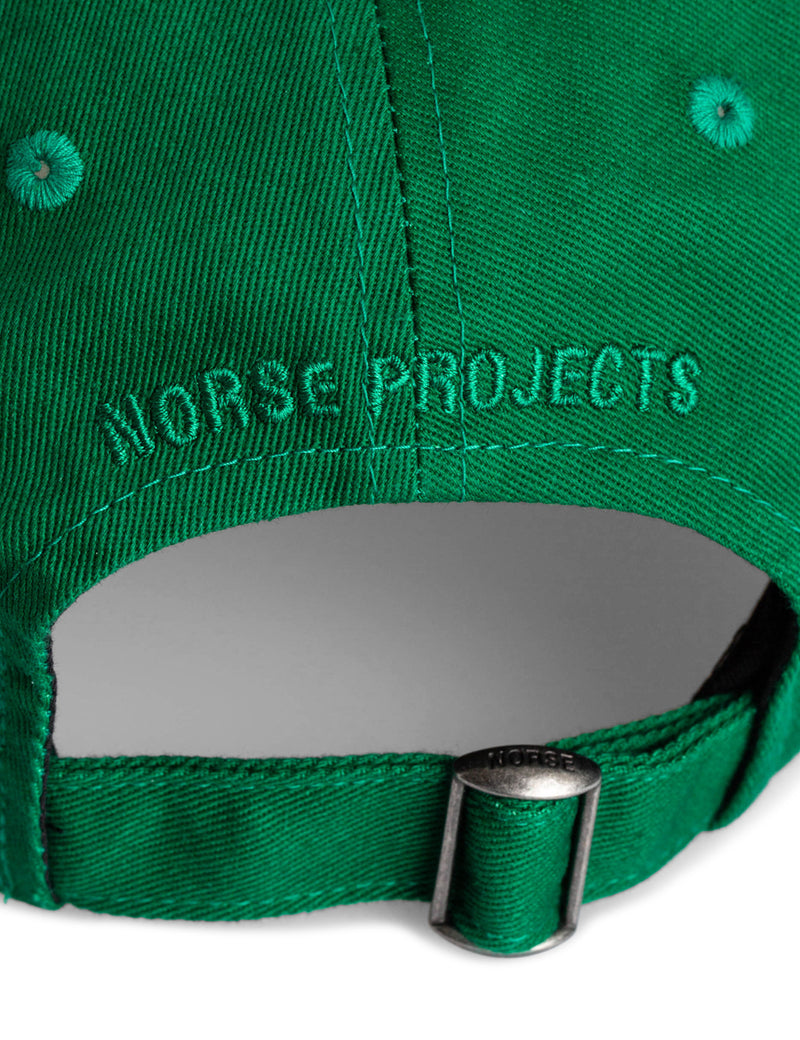 Norse Projects Twill Sports Cap - Sporting Green
