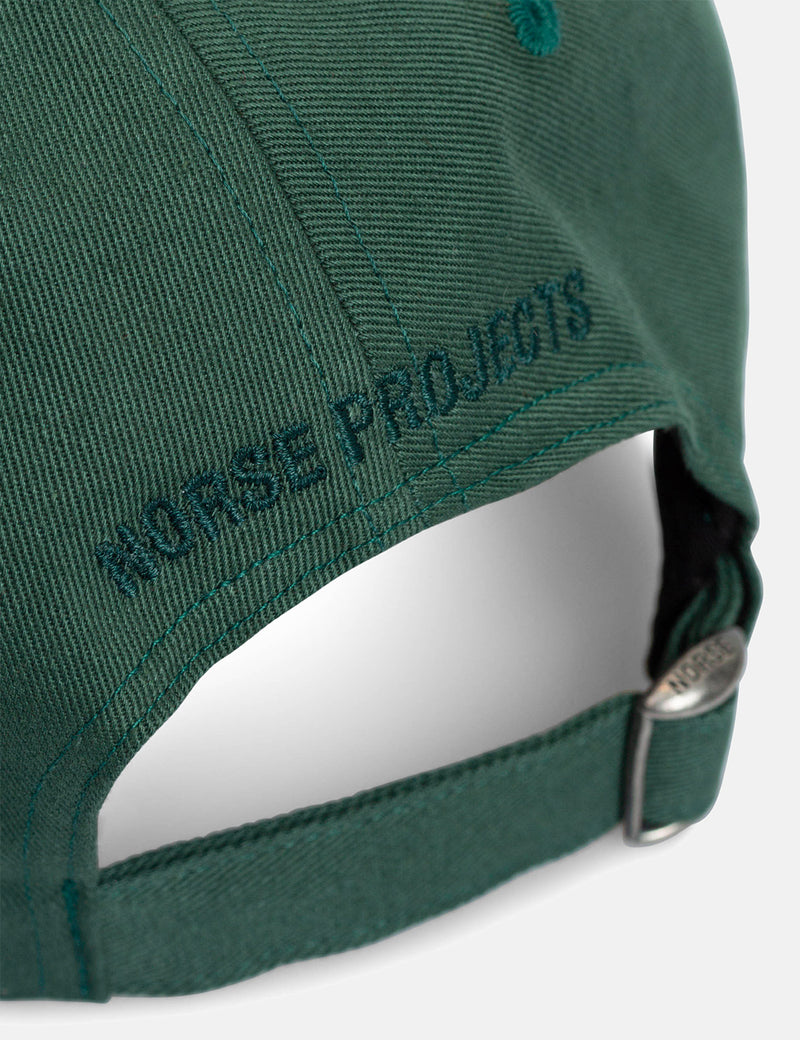 Norse Projects Twill SportsCap-ダートマスグリーン
