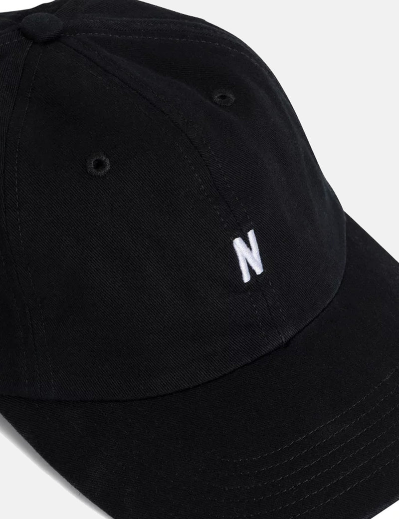Norse Projects Twill Sports Cap - Black