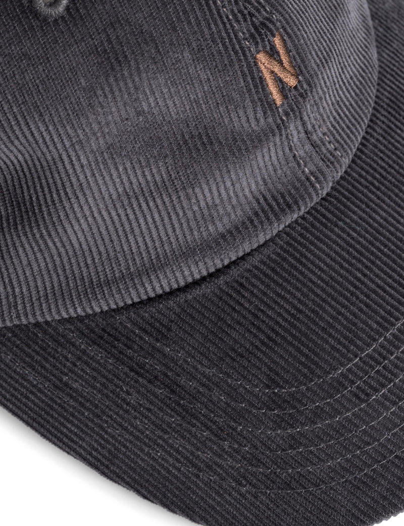 Norse Projects Thin Cord Sports Cap - Charcoal