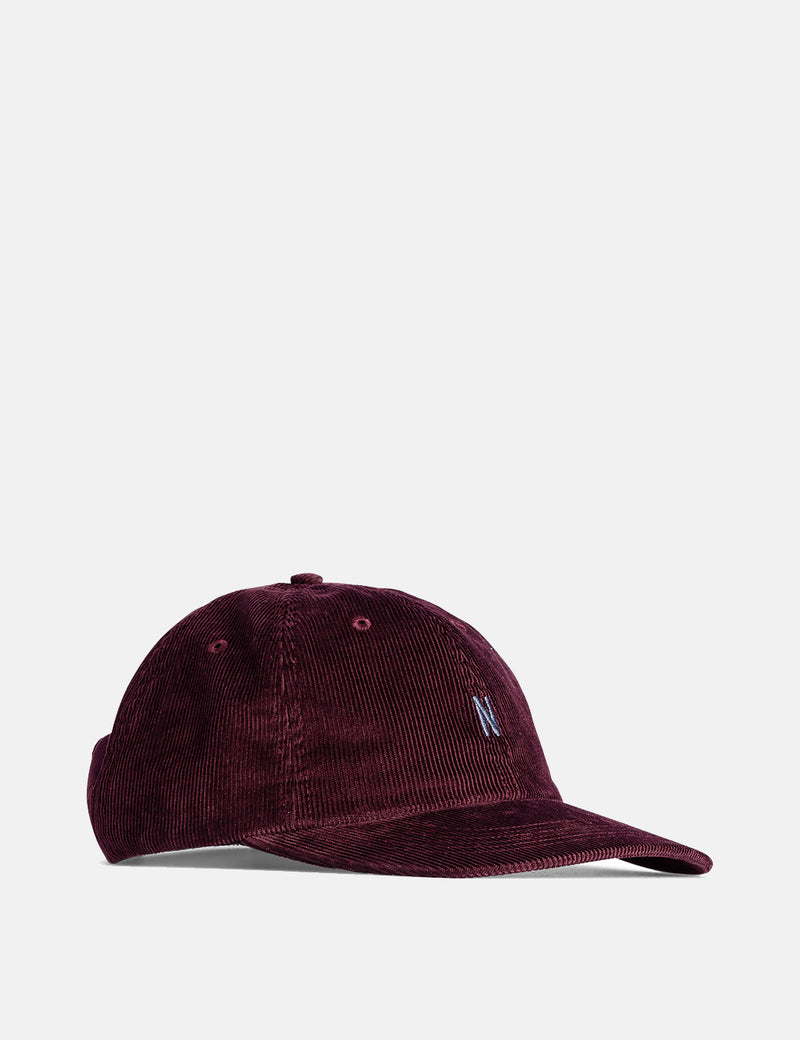 Norse Projects Thin Cord Sports Cap - Mulberry Red