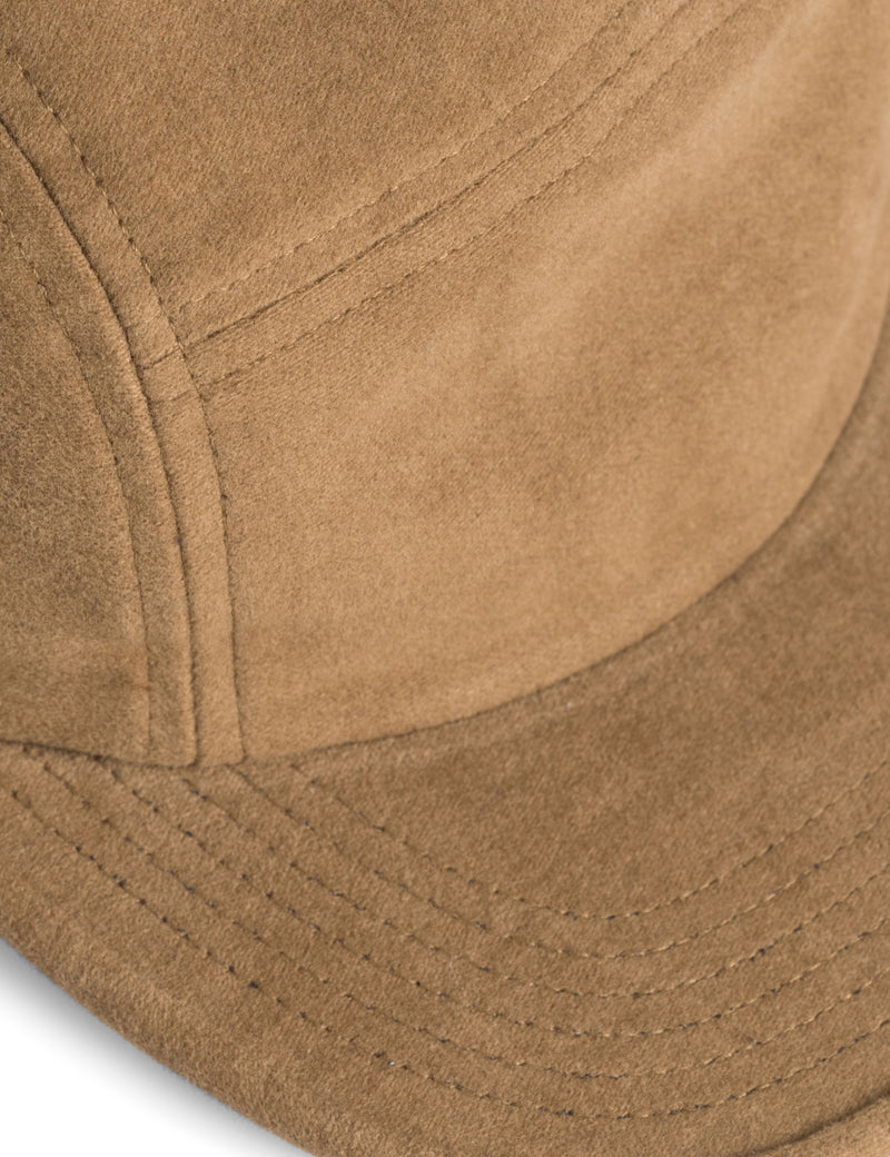 Norse Projects Moleskin5パネルキャップ-キャラメルブラウン