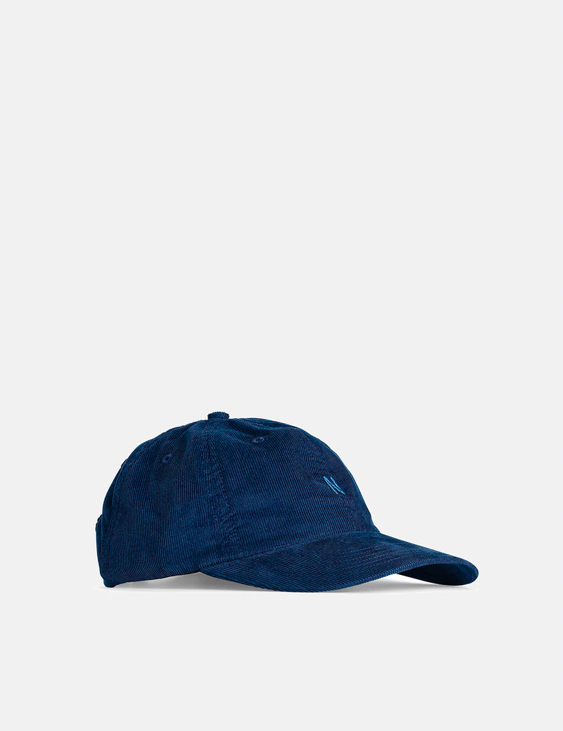 Norse Projects Baby Corduroy Sports Cap - Twilight Navy Blue