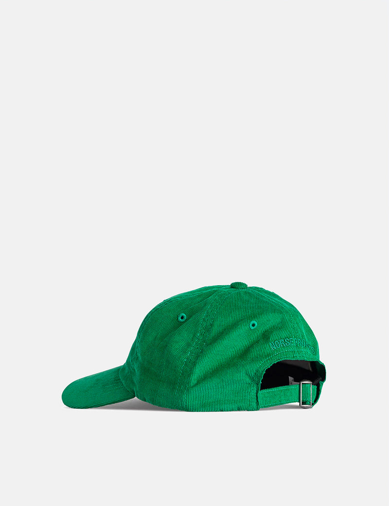Norse Projects Baby Corduroy Sports Cap - Sporting Green